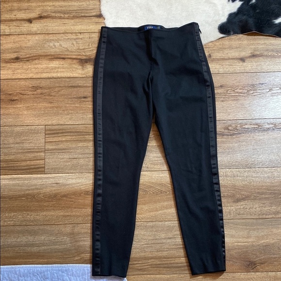 Polo Ralph Lauren Pants - black Polo Ralph Lauren tuxedo-style leggings/dress pants